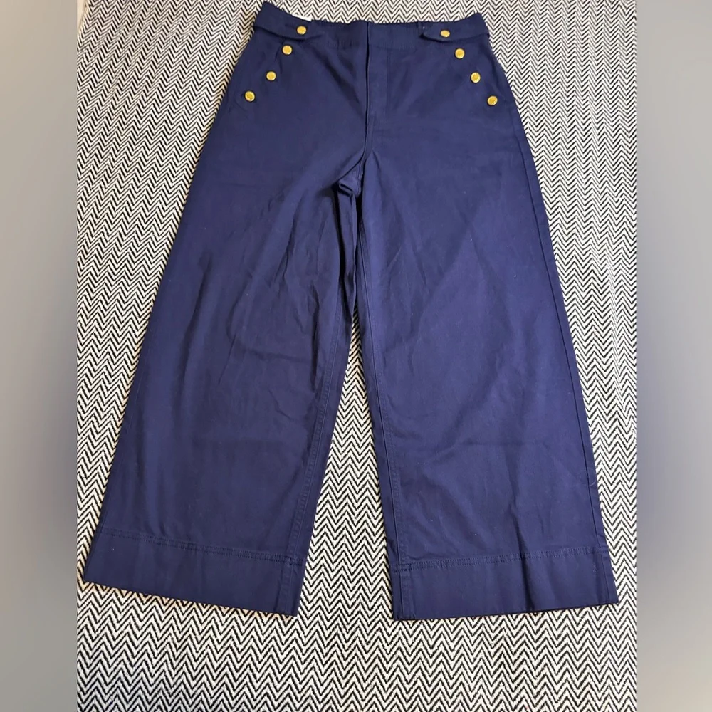 Anne Klein Wide Leg Pants in Blue | Sz 6 | NWT - Picture 6 of 11